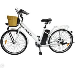 GENERICO - Bicicleta Eléctrica Nakto Clásica, 36V/250W - Aro 26 - Blanco