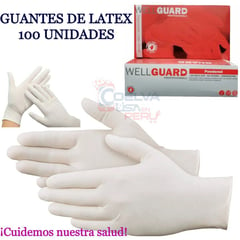 GUANTE - s latex wellguard quirúrgicos no esterilizados talla m medium