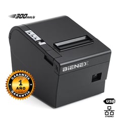 BIENEX - Impresora ticketera termica ETHERNET LAN USB 80mm