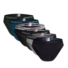 BOSTON - Pack x6 Trusas Hombre Multicolor 1