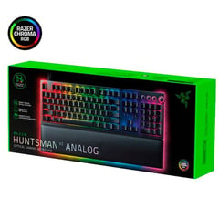 RAZER - TECLADO HUNTSMAN V2 ANALOG SWITCH OPTICAL US CHROMA BLACK