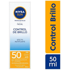 NIVEA - Protector Solar Facial Sun Control de Brillo FPS50