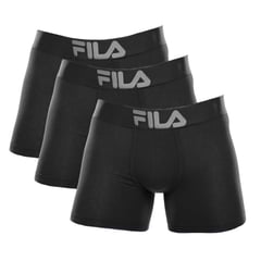 FILA - Pack x3 Bóxer Pretina Ancha Negro