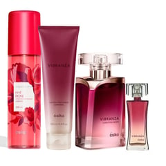 ESIKA - Vibranza perfume de mujer con mini locion y refresh esika