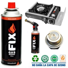 FIX - Gas Butano Ultra Refinado valvula universal cocinillas flameadores