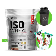 UNIVERSE NUTRITION - ISO WHEY 3 KG PROTEINA UN CHOCOLATE + REGALOS