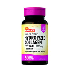 SUNDANCE - Colágeno Hidrolizado Tipo I y III 1000 MG + C 60 Tabletas