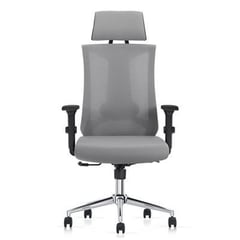 DECORPLAS - Silla Giratoria Ergonomica Dallas Grey _