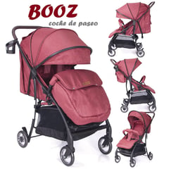 EBABY - Coche de paseo BOOZ respaldar reclinable Rojo