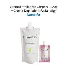 GENERICO - Crema Depiladora Corporal 120g - Crema Depiladora Facial 15g