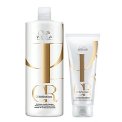 WELLA - Shampoo 1000ml + Acondicionador Realza el Brillo Oil Reflections