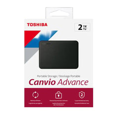 TOSHIBA - Disco Duro Externo Canvio Advance 2TB - Negro - Portátil