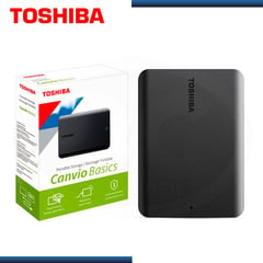 TOSHIBA - Disco Duro Externo Toshiba Canvio Basics 1TB - Negro Mate - Portátil