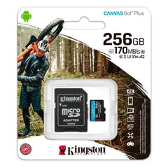 KINGSTON - Memoria Micro Sd 256gb Canvas Go Plus 170mbs