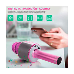 RYBIU IMPORT - Microfono Karaoke para Niños de Color Fucsia