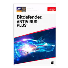 BITDEFENDER - Antivirus Plus 1 Pc 1 Año, Tarjeta Fisica