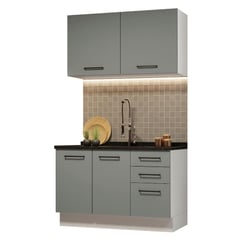 MADESA - Mueble de Cocina Integral Agata 120 cm - Con Fregadero