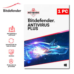 BITDEFENDER - ANTIVIRUS PLUS - 1 DISPOSITIVO POR AÑO