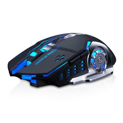 TWOLF - MOUSE GAMER INALAMBRICO RECARGABLE LUZ RGB -