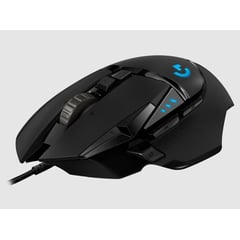 LOGITECH - MOUSE GAMER G502 RGB HERO 25K NEGRO ALÁMBRICO USB