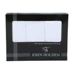 JOHN HOLDEN - Pack x3 Pañuelos Blanco - Hombre