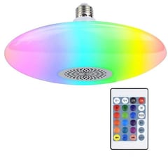 IMPORTADO - Foco RGB Parlante Musical Bluetooth 24 Watts