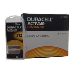 DURACELL - CAJA DE 80 PILAS PARA AUDIFONOS MEDICADOS 312