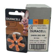 DURACELL - CAJA DE 60 PILAS PARA AUDIFONOS MEDICADOS 13