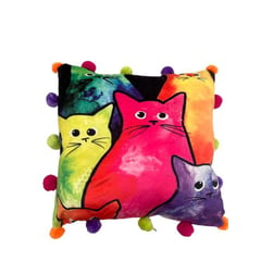 RUE 21 - Cojín Decorativo Estampado Gatos de Colores