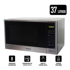 PANASONIC - Microondas NN-SB646SRPK Gris 37L