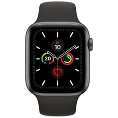 APPLE - WATCH SERIES 5 44MM SPACE GRAY ALUMINUM CASE BLACK SPORT BAND