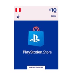 SONY - PSN GIFT CARD PERU TARJETA PLAYSTATION NETWORK 10 DOLAR PS5 PS4