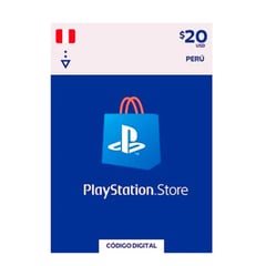 SONY - PSN GIFT CARD PERU TARJETA PLAYSTATION NETWORK 20 DOLAR PS5 PS4