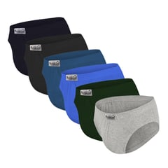 AMERICANO UNDERWEAR - Pack x6 Trusa Clásica Americano Multicolor