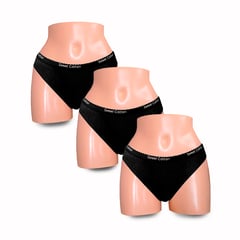 SWEET COTTON - Pack x3 Bikini Negro