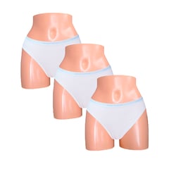 SWEET COTTON - Pack x3 Bikini Blanco