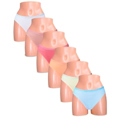 SWEET COTTON - Pack x6 Bikini Multicolor 1