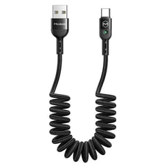 MCDODO - Cable Usb Tipo C Carga Rapida - Espiral Para Auto -