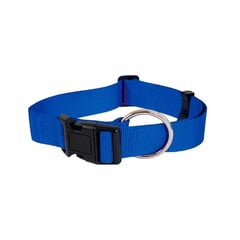 PETMATE - Collar Ajustable de Nylon Azul Talla L