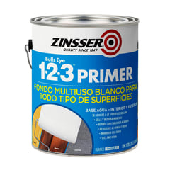 RUST OLEUM - ZINSSER 1-2-3 PRIMER IMPRIMANTE BLANCO 1 GALÓN