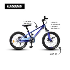 CROSSBIKE - Bicicleta Aro 20 WL Azul