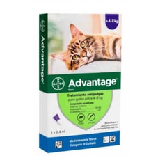 ADVANTAGE - 0.8 ML Pipeta Antipulgas Gatos 4 - 8 KG