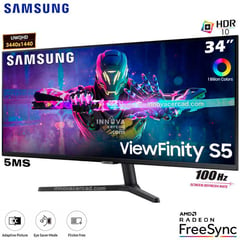 SAMSUNG - Monitor ViewFinity S5 Ultrawide de 34 UWQHD 100Hz HDR