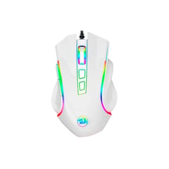 REDRAGON - Mouse GRIFFIN M607W White RGB 7200 DPI 7 Botones USB