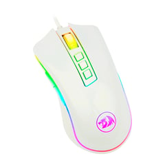 REDRAGON - Mouse Cobra M711W White RGB 10000 DPI 8 Botones USB