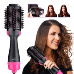 SEISA - Cepillo secador cabello alisador rizador 3 en 1 multifunción