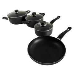 KREA - Set Juego Ollas Batería Cocina Antiadherente 7Pz