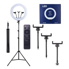 OEM - Aro anillo luz led 46cm + Tripode 2.10 mt + 3 Soportes de Celular