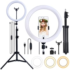 OEM - Aro anillo luz led 30cm + Tripode 2.10 mt para selfie