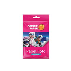 OFFICE PAPER - Papel Foto Brillante 180g por 50 Hojas Jumbo